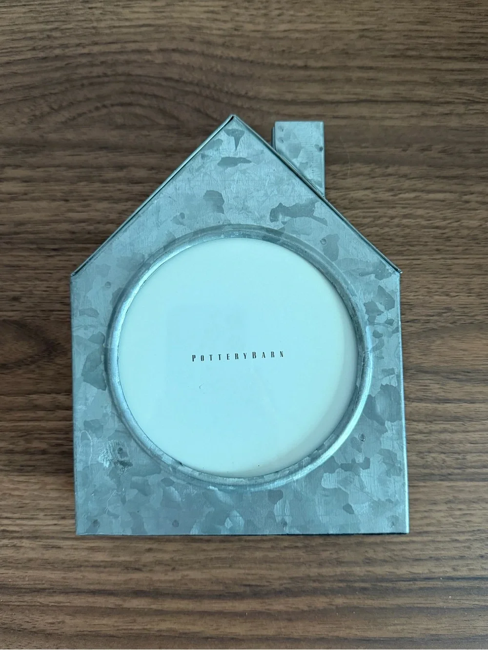 Pottery Barn Galvanized House Frames Set of 4 Holiday Farmhouse Cottage Decor